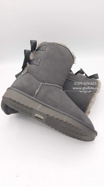 Cizme tip UGG - doua fundite gri - Img 3