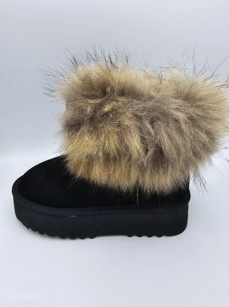Ghete tip UGG - cu platoforma- negre - Img 3