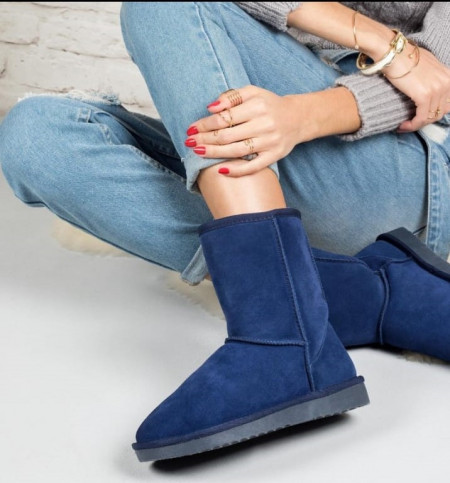 Cizme tip UGG - clasic mediu, navy