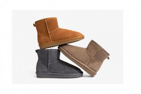 Ghete tip UGG - mini camel - Img 3