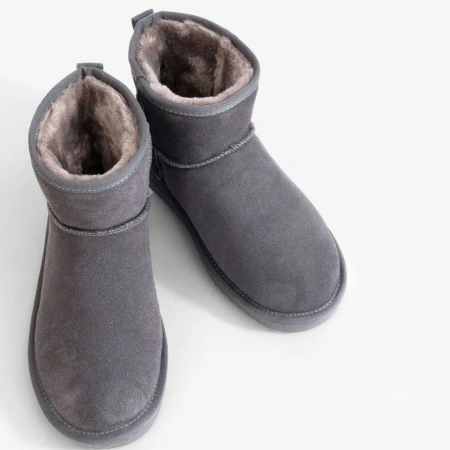 Ghete tip UGG - mini clasic, gri - Img 2