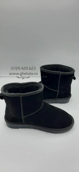 Ghete tip UGG - mini clasic, negru - Img 4