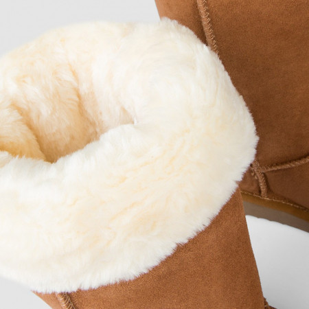 Cizme tip UGG - clasic inalt camel - Img 2