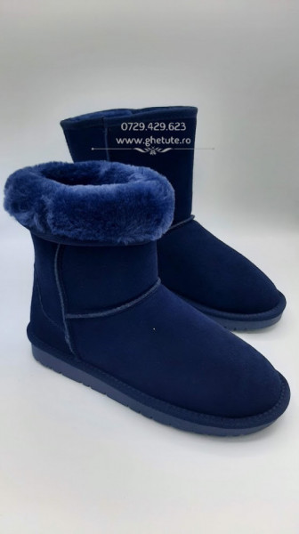 Cizme tip UGG - clasic mediu, navy - Img 3