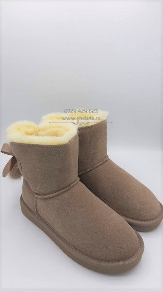 Ghete tip UGG - fluffy sand, nr.36 - Img 3
