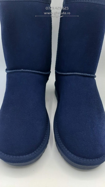 Cizme tip UGG - clasic mediu, navy - Img 4