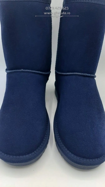 Cizme tip UGG - clasic mediu, navy - Img 4