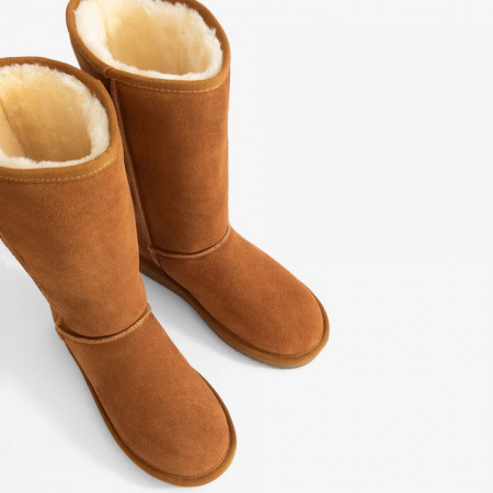 Cizme tip UGG - clasic inalt camel - Img 4