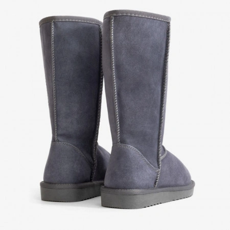 Cizme tip UGG - clasic inalt, gri - Img 3