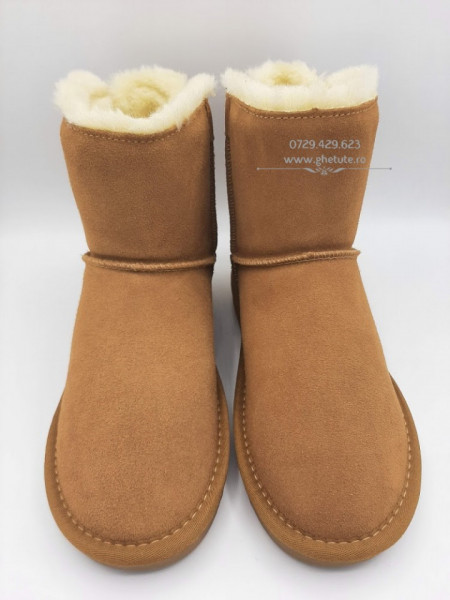 Ghete tip UGG - o fundita, camel, 35-36 - Img 5
