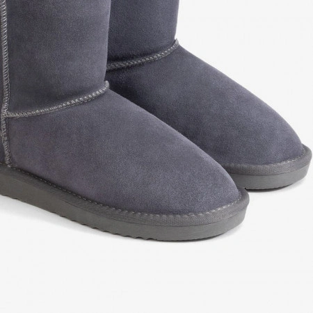 Cizme tip UGG - clasic inalt, gri - Img 4