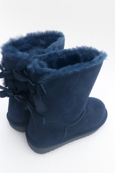 Cizme tip UGG - doua fundite bleumarin - Img 4