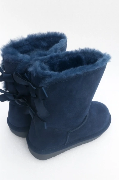 Cizme tip UGG - doua fundite bleumarin - Img 4