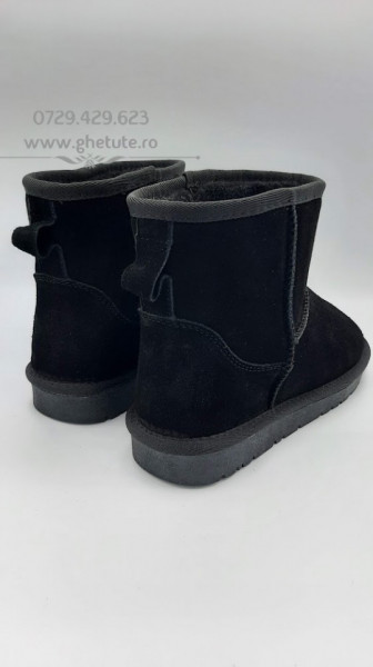 Ghete tip UGG - mini clasic, negru - Img 2
