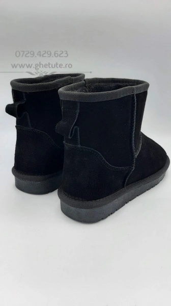 Ghete tip UGG - mini clasic, negru - Img 2