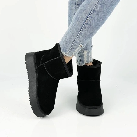 Ghete tip UGG mini cu platforma - Img 3