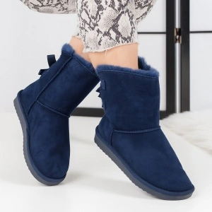 Cizme tip UGG - doua fundite bleumarin