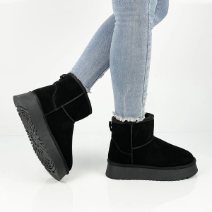 Ghete tip UGG mini cu platforma