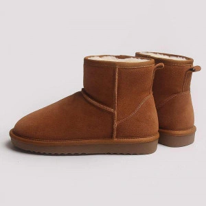Ghete tip UGG - mini camel