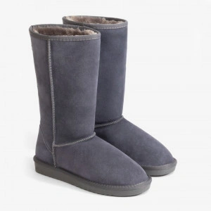 Cizme tip UGG - clasic inalt, gri