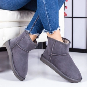 Ghete tip UGG - mini clasic, gri