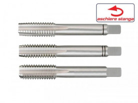 Tarod de mana, set, filet metric, Carbon Steel, aschiere stanga, DIN 352 - STAS 1112/7, Toleranta 2N, Forma C