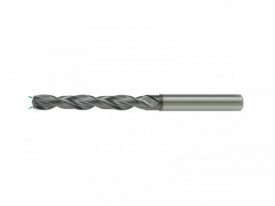 Burghiu elicoidal coada cilindrica, Carbura TiAlN DIN 6537, Tip W, cu racire interna