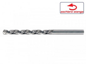 Burghiu elicoidal coada cilindrica, HSS rectificat aschiere stanga, DIN 338 - STAS 573, Tip N