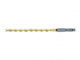 Burghiu elicoidal extralung coada conica, HSS Co5 TiN DIN 1870/1, Tip S, cu racire interna
