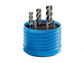 Set freze cilindro-frontale, coada cilindrica, cu 4-6 dinti HSS Co8, DIN 844, STAS 1684, Tip N