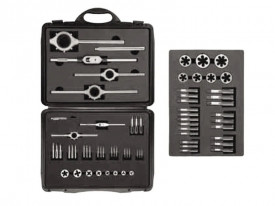 Trusa filiere si tarozi, filet metric, Carbon Steel / HSS DIN EN22568, DIN 352, in cutie de plastic, M3 - M30