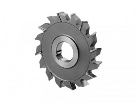 Freza disc 3 taisuri, dinti in zig-zag, HSS Co5 DIN 885 A, STAS 2215/1, Tip N