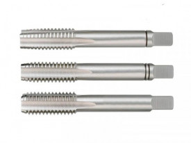 Tarod de mana, set, filet Withworth, Carbon Steel DIN 352, Toleranta medie, Forma C