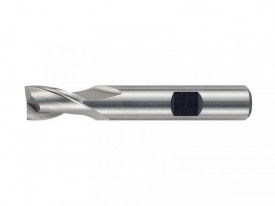 Freza pentru canelat, coada cilindrica, cu 2 dinti, HSSCo8 DIN 327, STAS 1680, Tip N