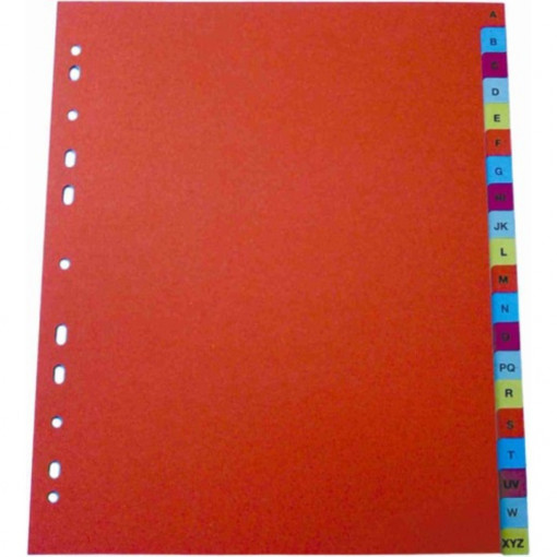 Index plastic color, extra wide, Optima