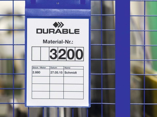 Buzunar logistic cu curele de prindere A4 portrait, Durable, 50buc/set