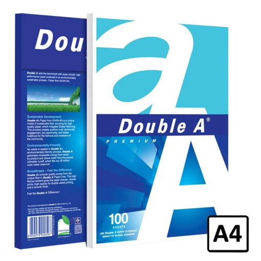 Hartie copiator clasa A, A4, 80g/mp, 100coli/top, Double A Premium