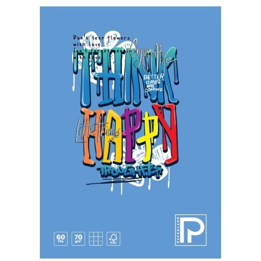 Caiet A4, 60file, matematica, 70g/mp, Paperland motiv Colour Inspiration