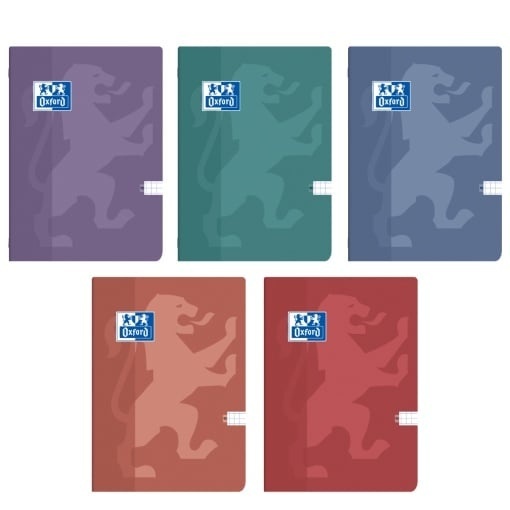 Set 10 caiete A5, 48file, matematica, Oxford Touch Trend, hartie Optik 80g, coperta plastifiata flexibila