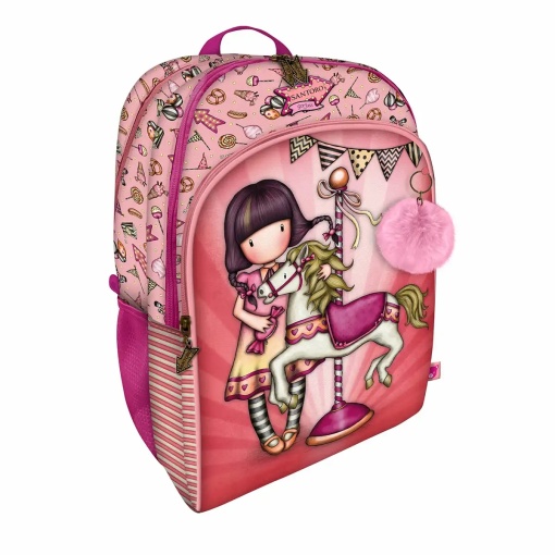 Ghiozdan Gorjuss Carousel 113001, 2 compartimente, 43x34x22cm
