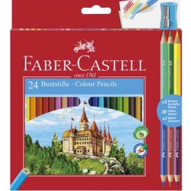 Creioane color Faber-Castell 24+3/set