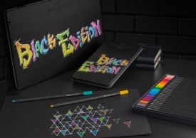 Creioane color Faber-Castell 24/set Black Edition, cutie metalica - Img 3