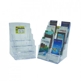 Display plastic A4, pentru brosuri, de birou/perete, KEJEA - Img 4