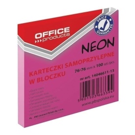 Notes adeziv 76x76, culori neon, 100foi, Office Products - Img 5