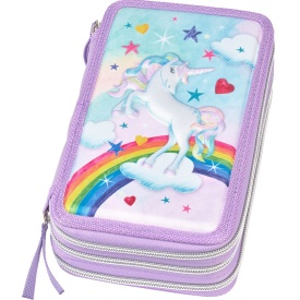 Penar neechipat Faber Castell, 3 fermoare, motiv Unicorn
