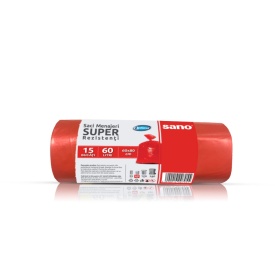 Saci menaj 60L super rezistenti 60x80cm, Optima, 15buc/rola