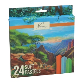 Set 24 culori creta soft pastel, Grafix