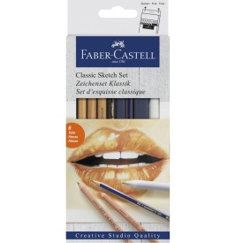 Set 6 bucati pentru schite Faber-Castell - Img 1