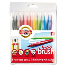 Carioca Brush(tip pensula), Koh-I-Noor, 12/set