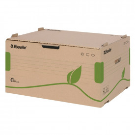 Container arhivare Esselte Eco, deschidere frontala, carton, 100% reciclat, natur - Img 2